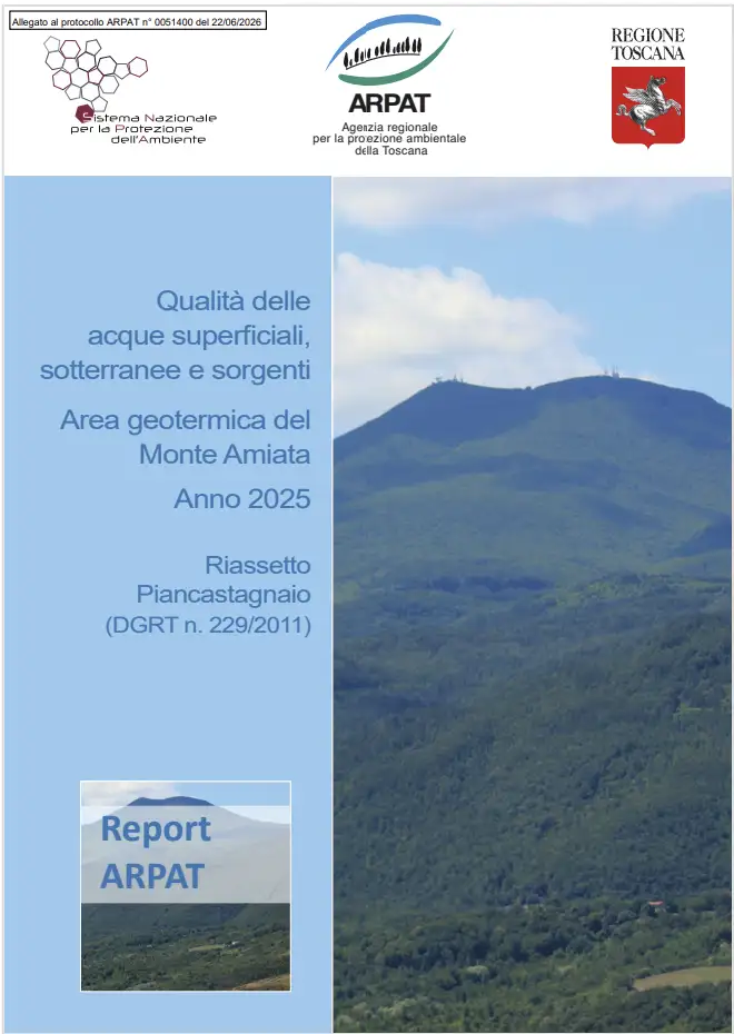Qualità acque Area geotermica Monte Amiata / Anno 2025